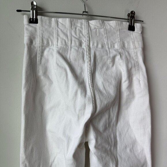 We The Free Jayde Flare High Rise Jeans White Size 27 - Picture 11 of 11